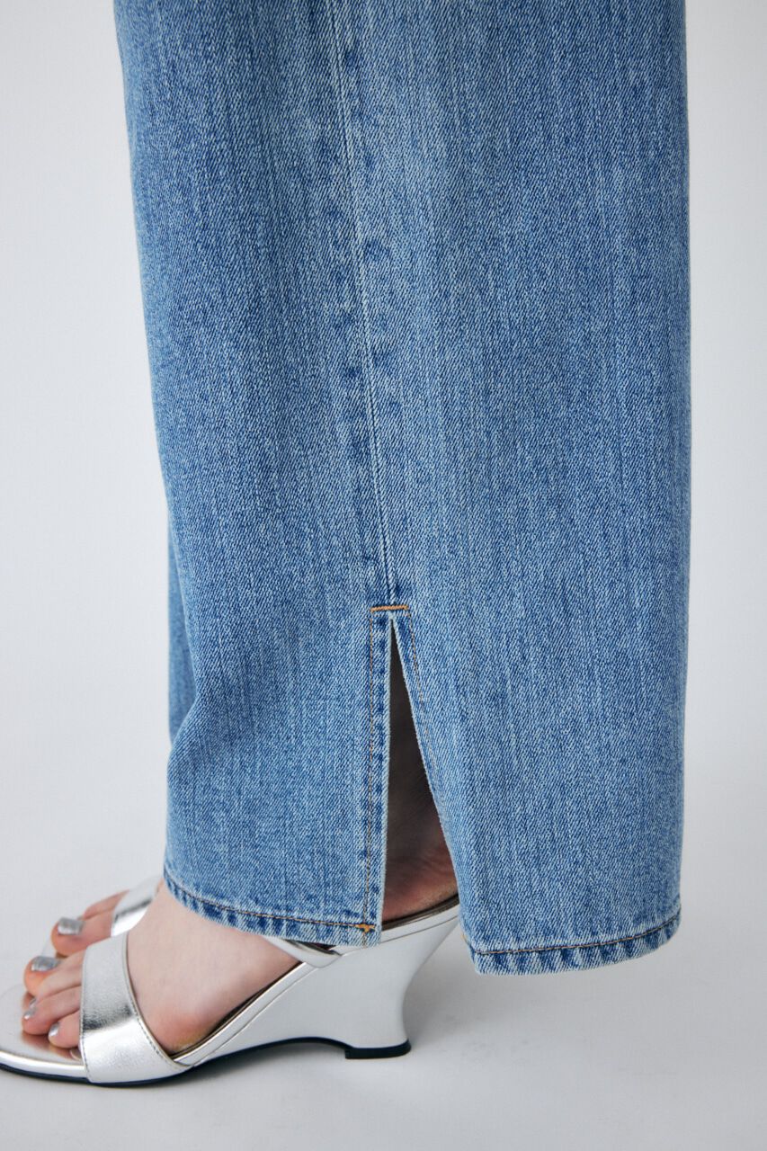 MOUSSY「KNEE SLIT LOOSE STRAIGHT」|デニム|