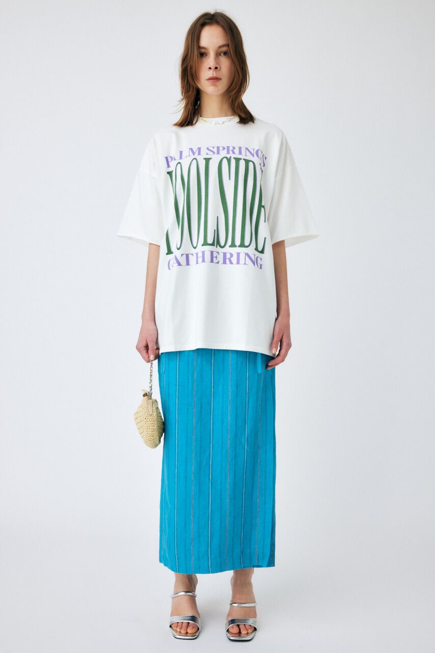 MOUSSY「POOLSIDE LOOSE Tシャツ」|Tシャツ・カットソー|O/WHT1