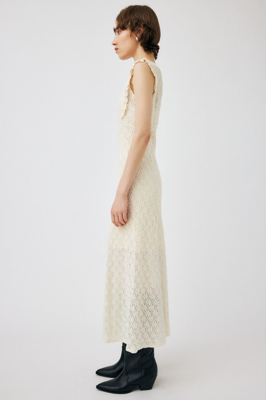 MOUSSY「SHEER LACE PANEL ドレス」|ワンピース|