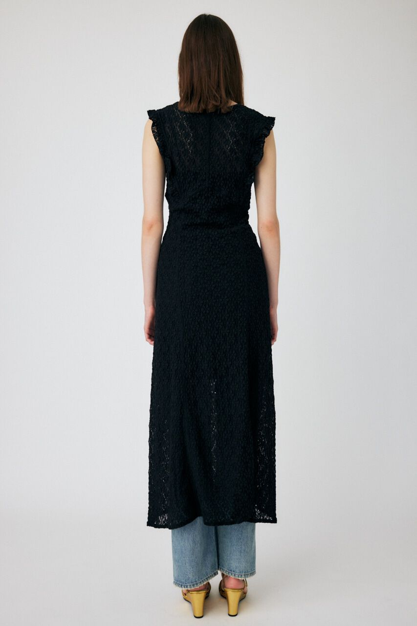 MOUSSY「SHEER LACE PANEL ドレス」|ワンピース|