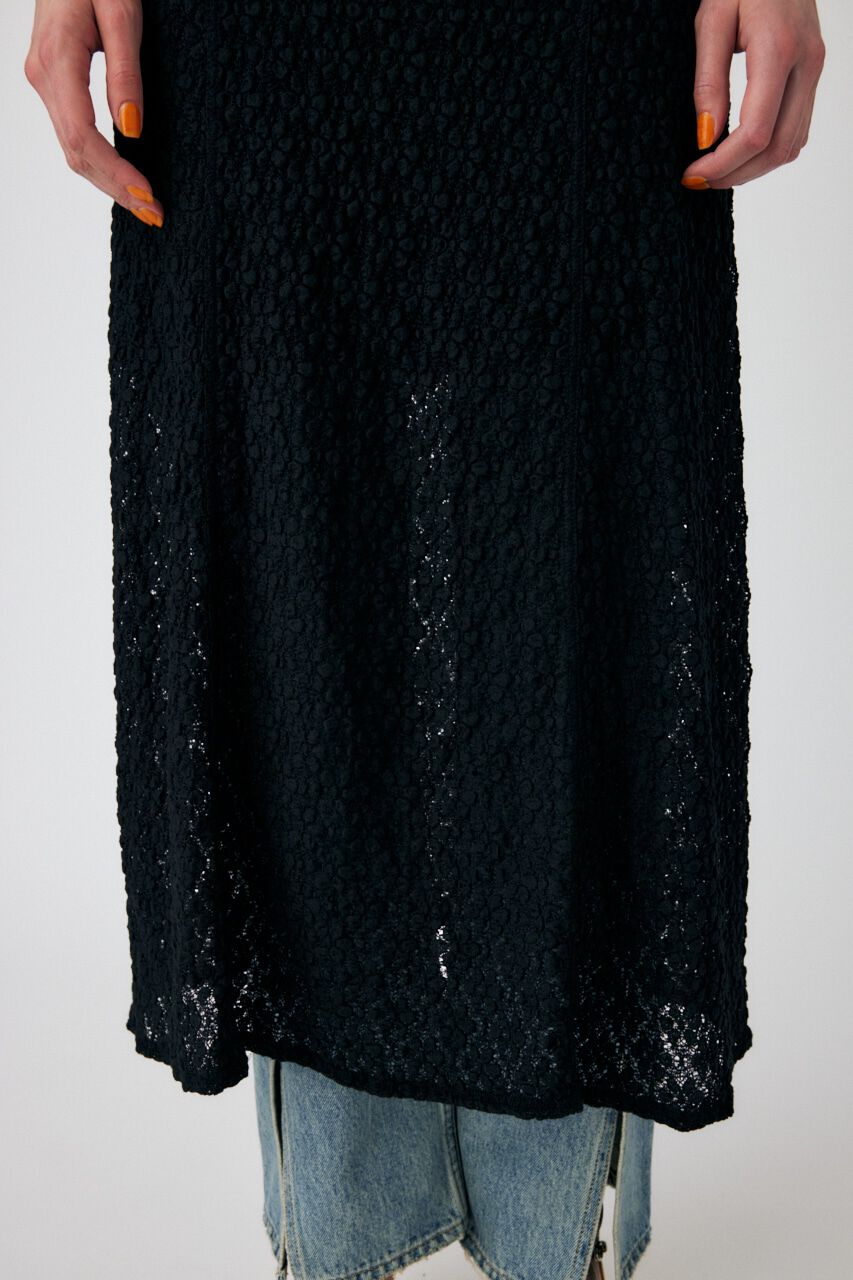 MOUSSY「SHEER LACE PANEL ドレス」|ワンピース|
