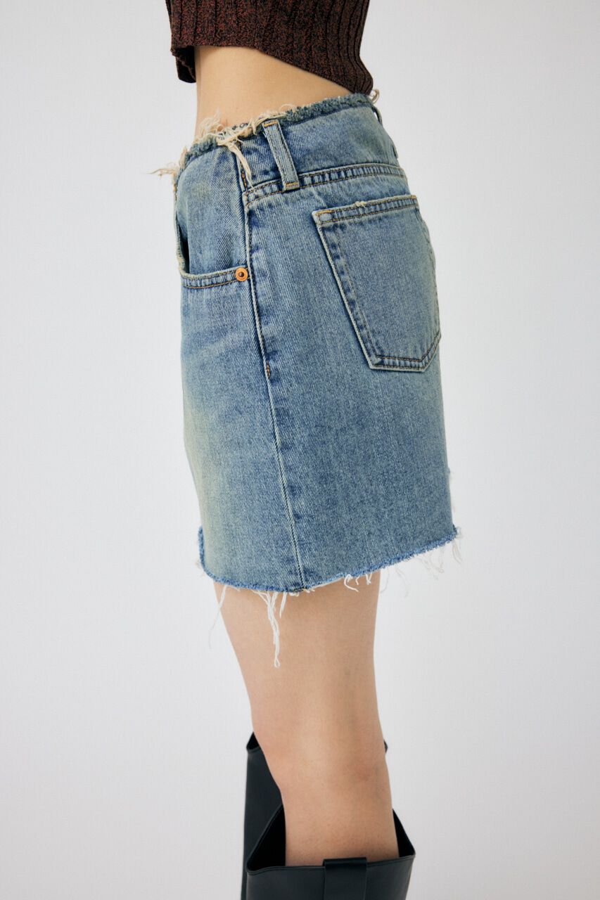 MOUSSY「LOW WAIST DENIM ミニスカート」|スカート|