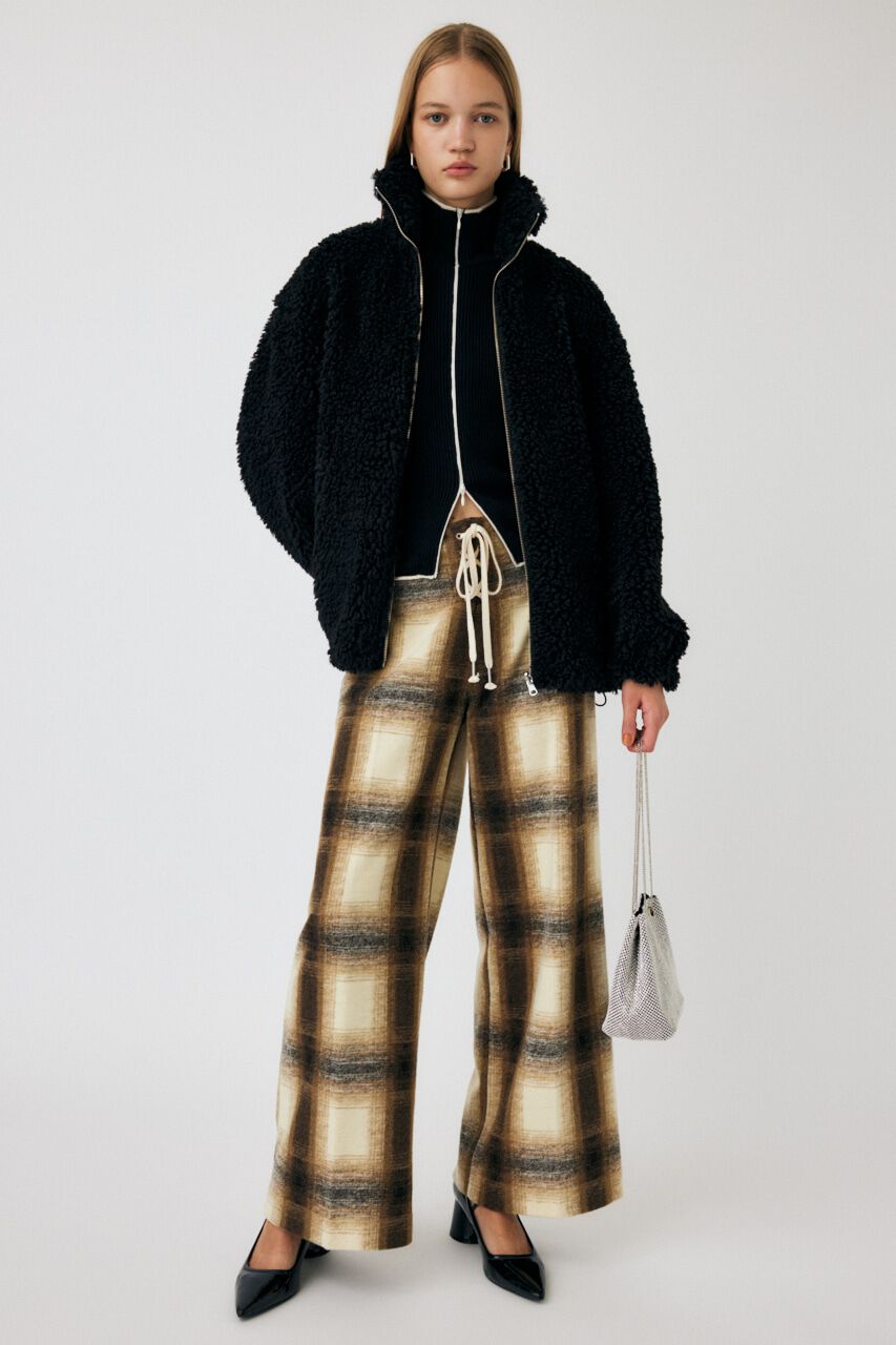 MOUSSY「FRONT LACE-UP WIDE パンツ」|その他|柄BRN5