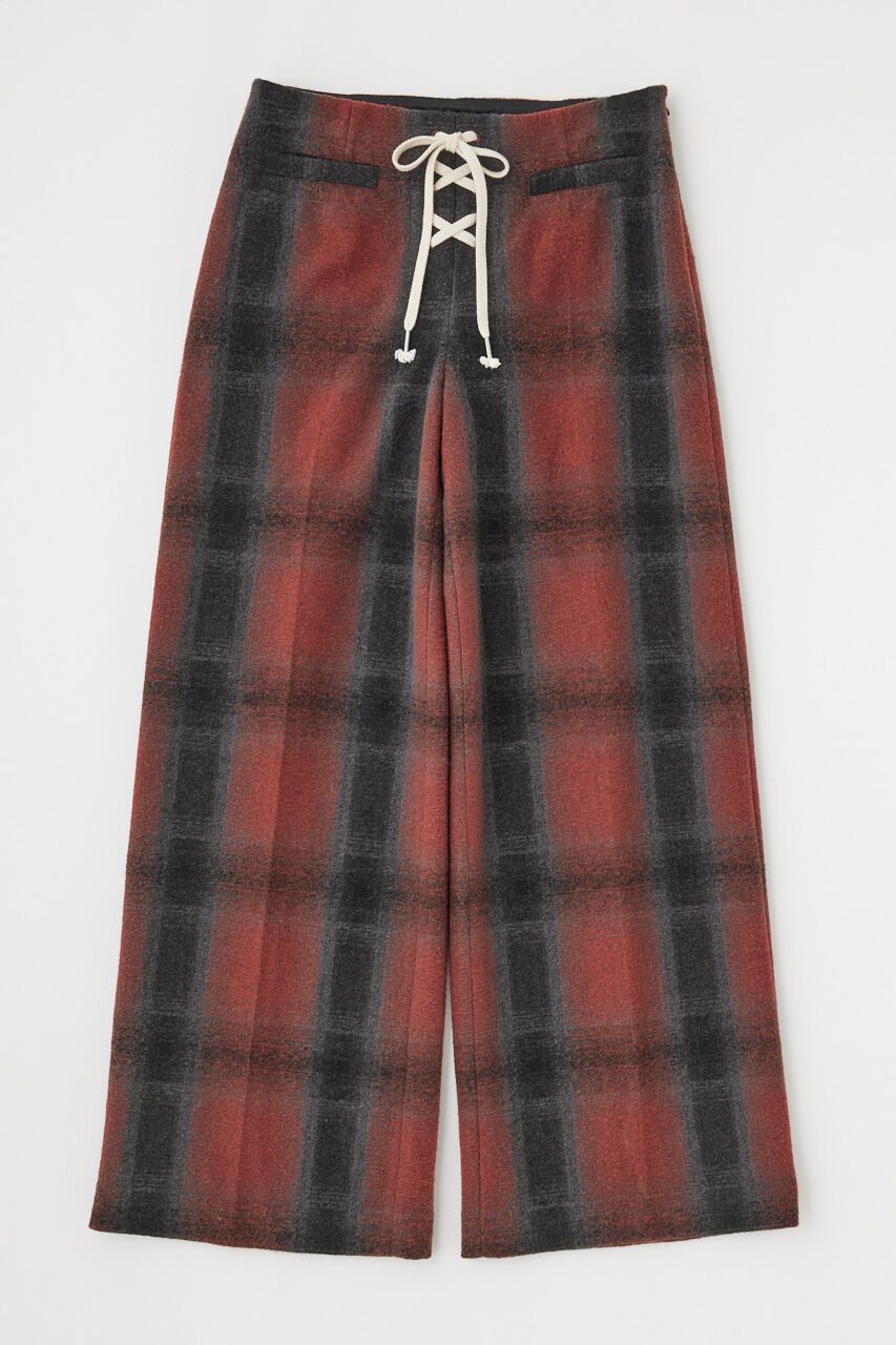 MOUSSY「FRONT LACE-UP WIDE パンツ」|その他|