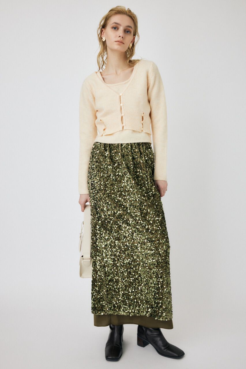 MOUSSY「KNIT キャミ ＆ カーデセット」|ニット・セーター|