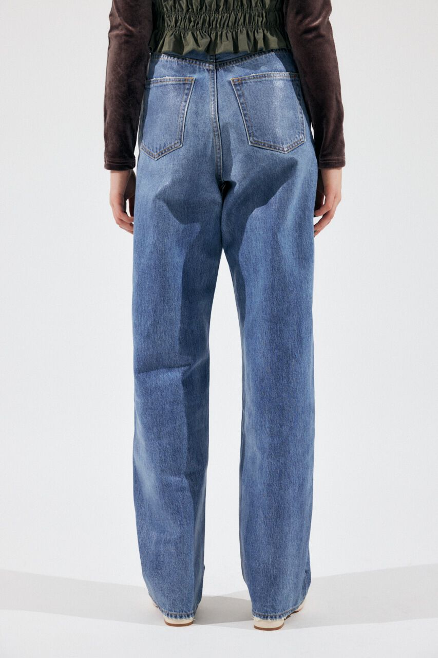 MOUSSY「HW COATED LOOSE STRAIGHT」|デニム|