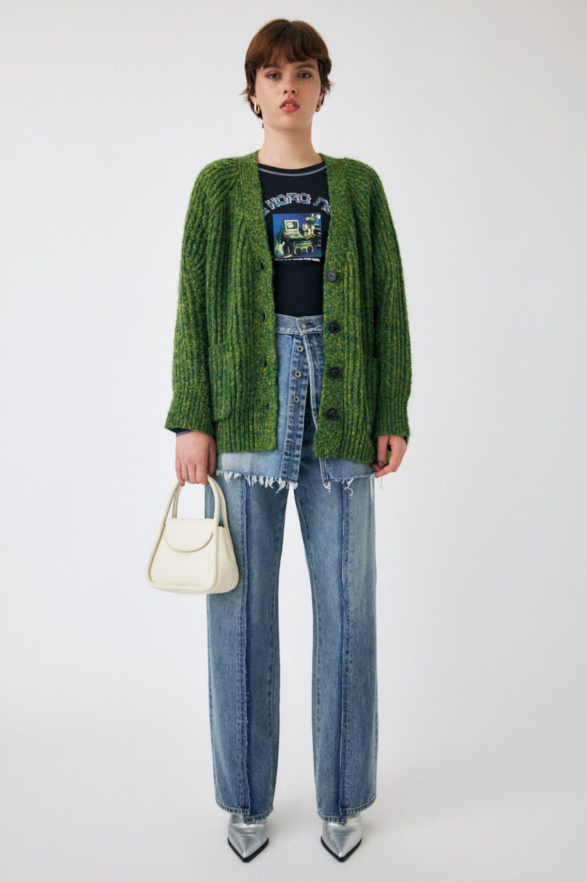 MOUSSY「OVERSIZED カーディガン」|カーディガン|