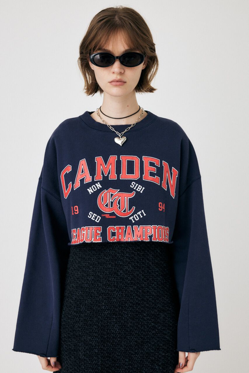 MOUSSY「CROPPED COLLEGE プルオーバー」|パーカー|