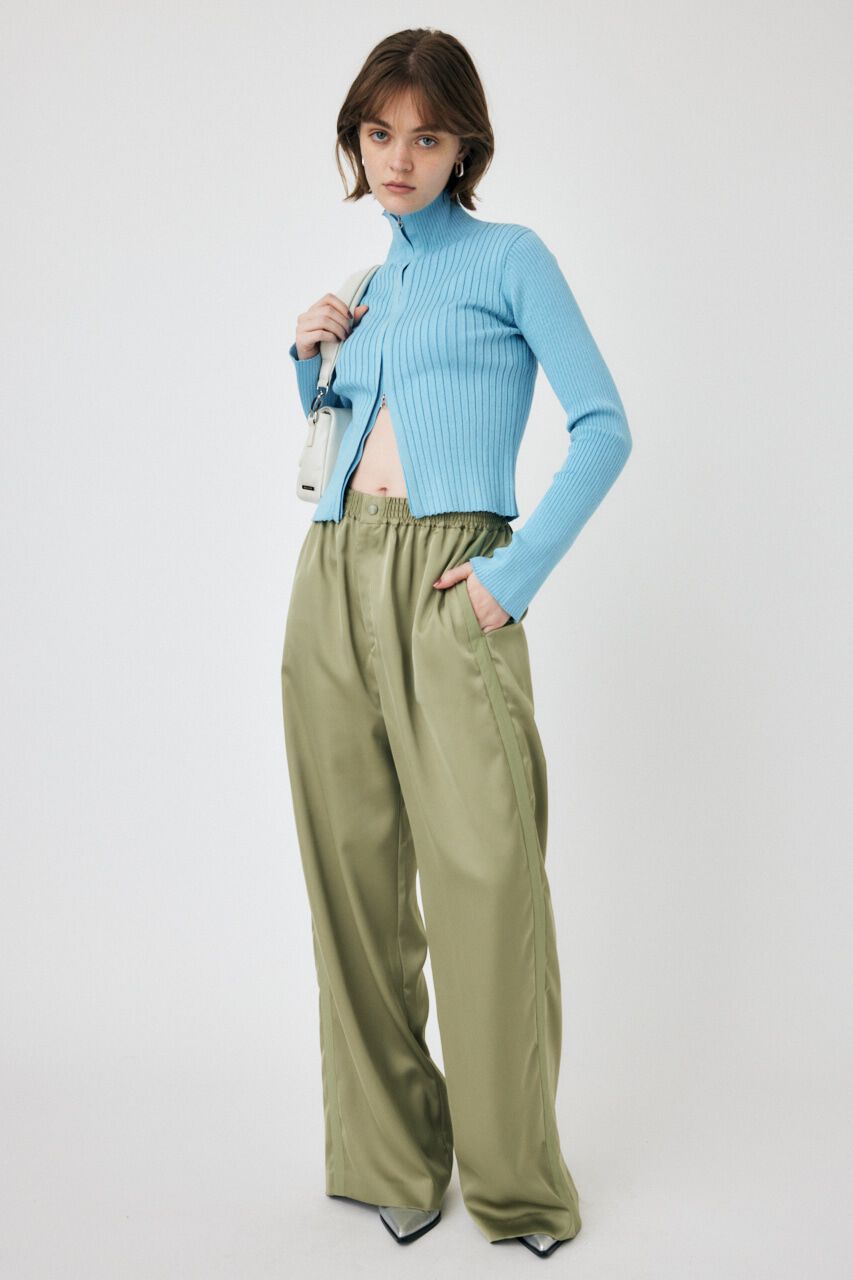 MOUSSY「SATIN  LINE パンツ」|その他|L/KHA1
