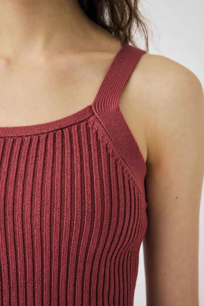 MOUSSY「ZIP UP RIB KNIT カーデ＆タンク」|ニット・セーター|