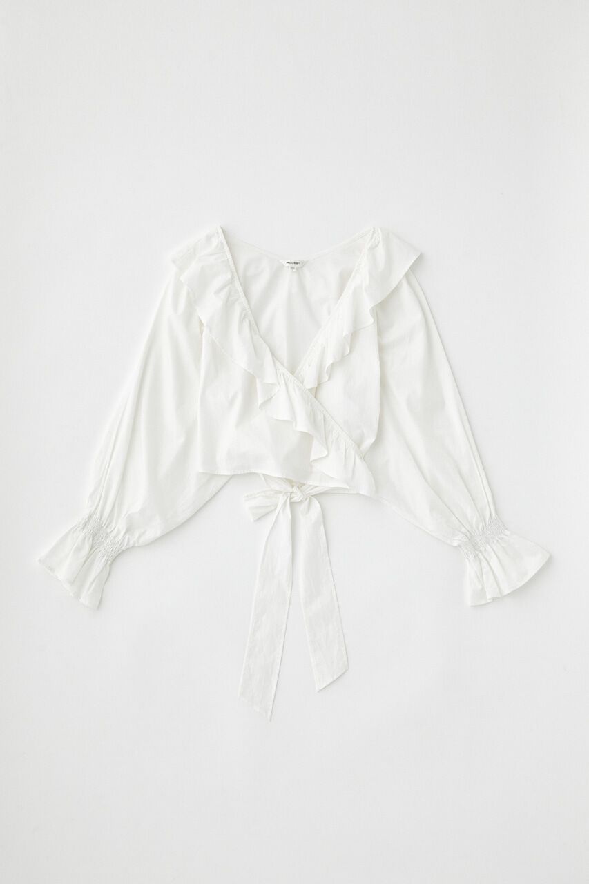 MOUSSY「VOLUME SLEEVE RUFFLE トップス」|シャツ・ブラウス|