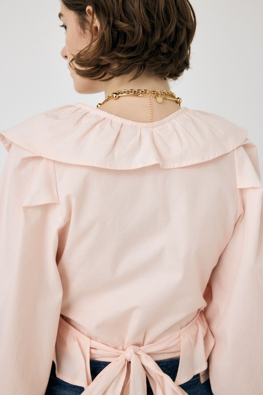 MOUSSY「VOLUME SLEEVE RUFFLE トップス」|シャツ・ブラウス|