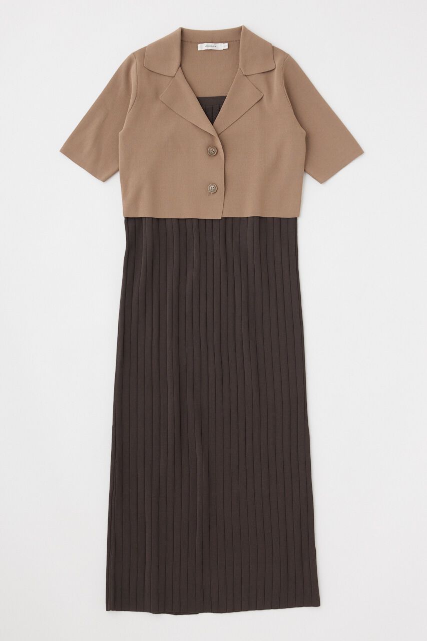 MOUSSY「SHIRT COMBI KNIT ドレス」|ワンピース|