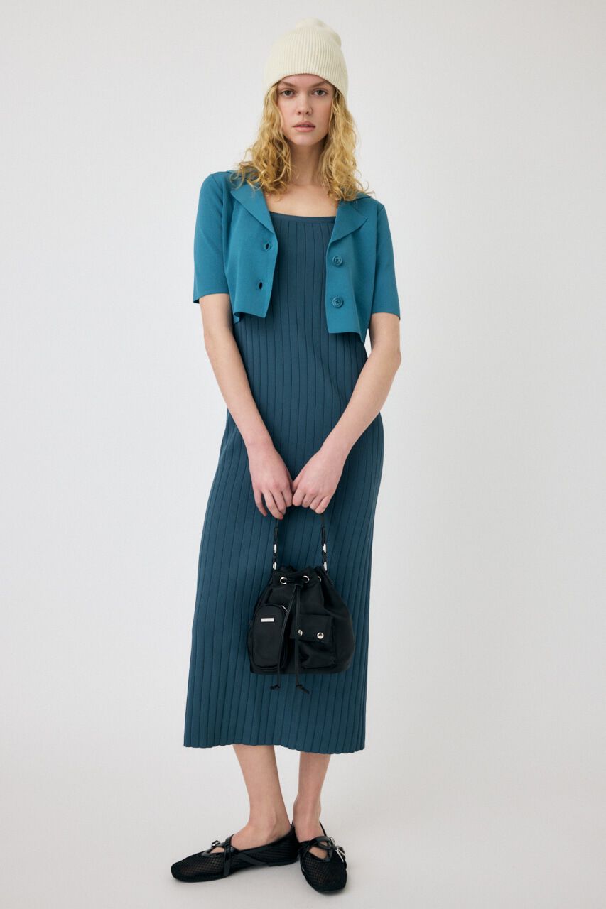 MOUSSY「SHIRT COMBI KNIT ドレス」|ワンピース|