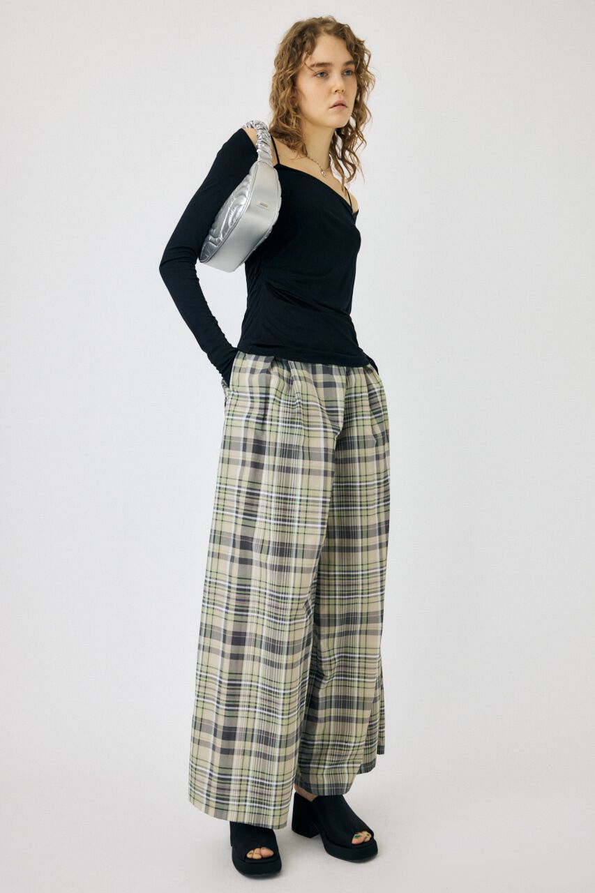 MOUSSY「SQUARE NECK GATHER トップス」|Tシャツ・カットソー|