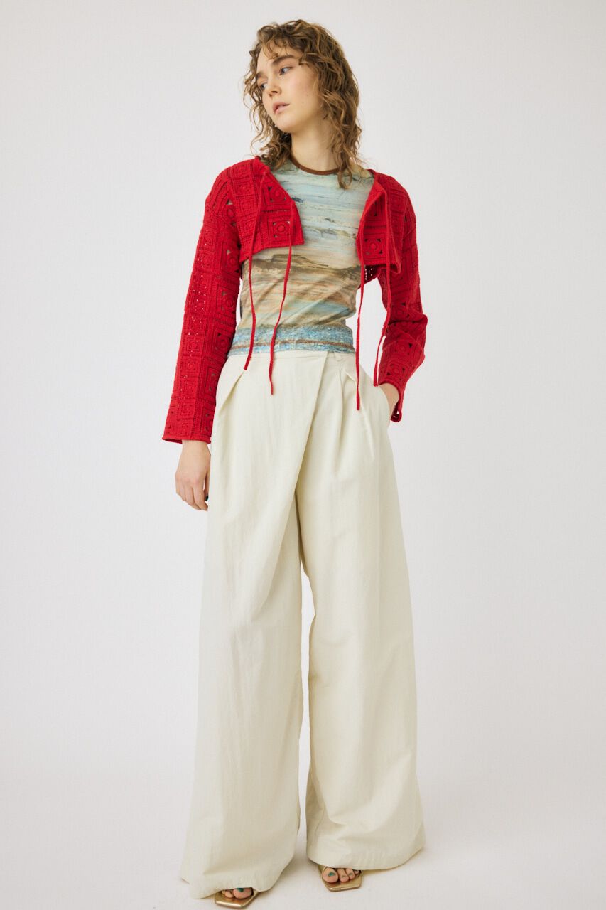 MOUSSY「CROCHET カーディガン」|カーディガン|