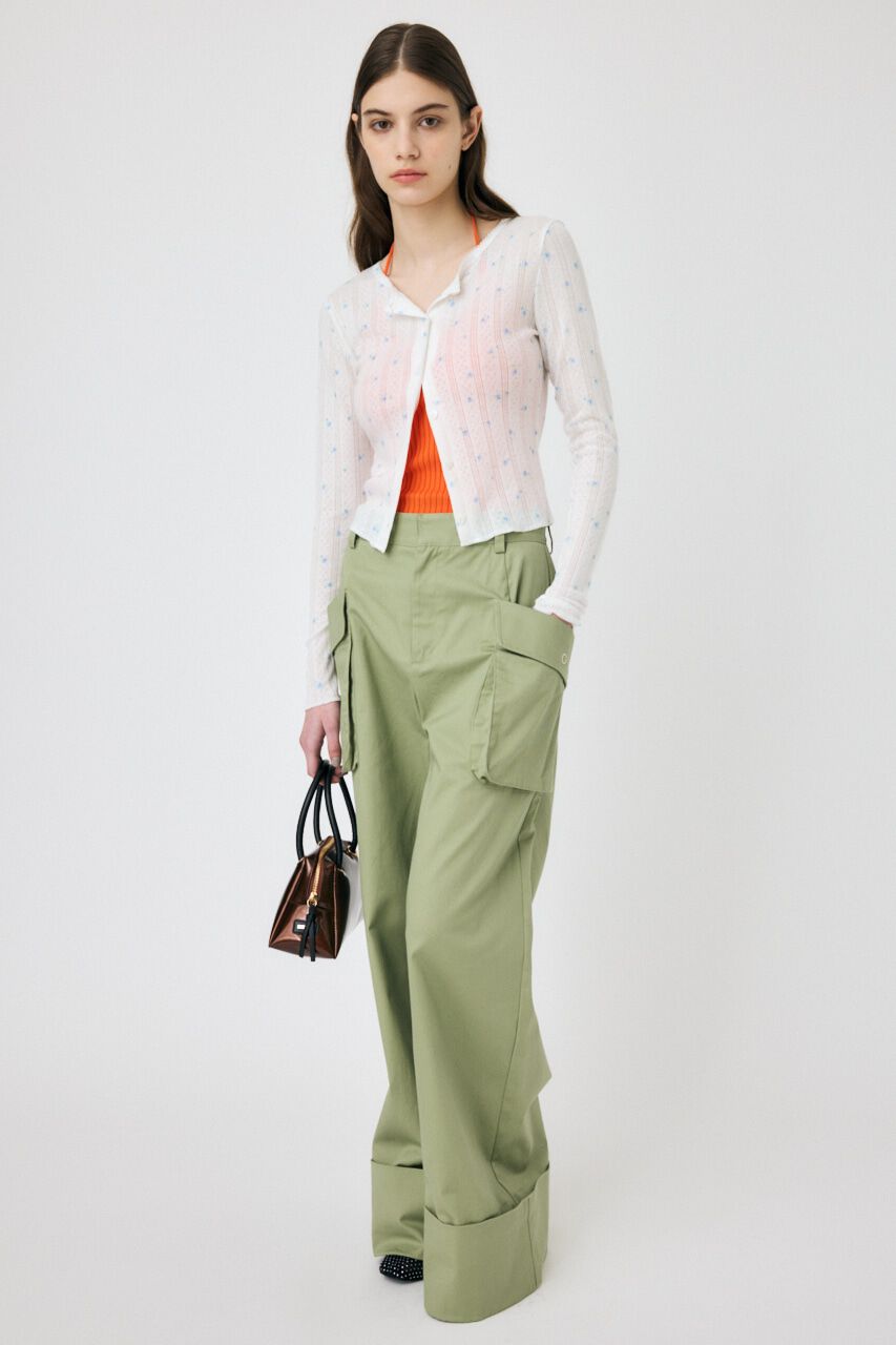 MOUSSY「PICOT CROPPED カーディガン」|Tシャツ・カットソー|