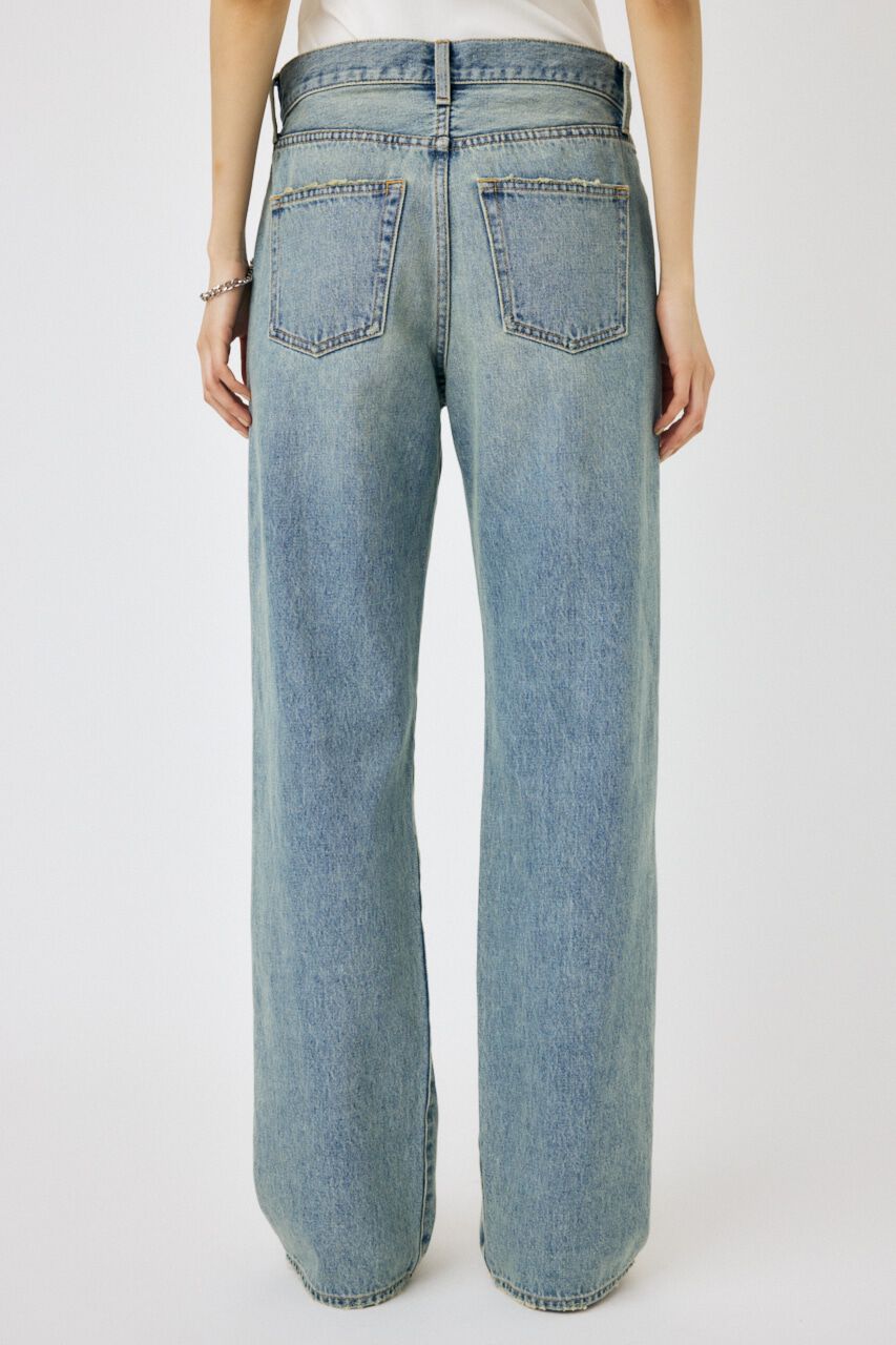 MOUSSY「HIGH DAMAGED STRAIGHT」|デニム|