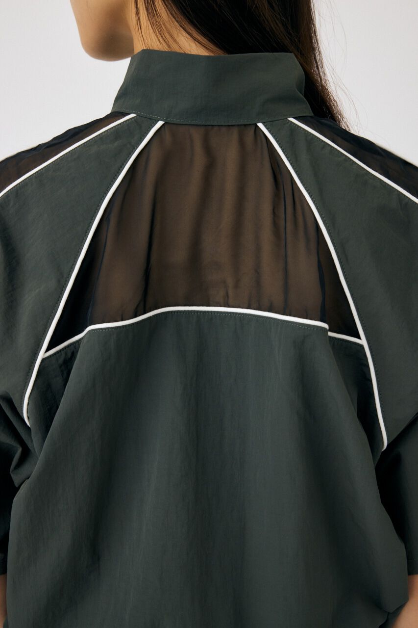 MOUSSY「PIPING HALF SLEEVE トラックジャケット」|Tシャツ・カットソー|