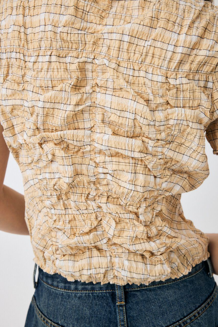 MOUSSY「SHIRRING RIBBON シャツ」|シャツ・ブラウス|