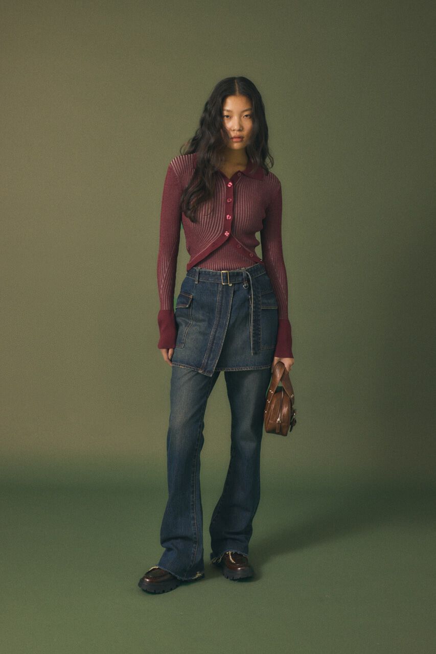 MOUSSY「RIB KNIT カーディガン&キャミ」|ニット・セーター|