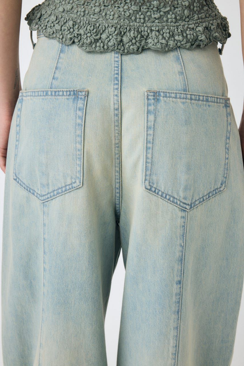 MOUSSY「PIN TUCK COCOON STRAIGHT」|デニム|