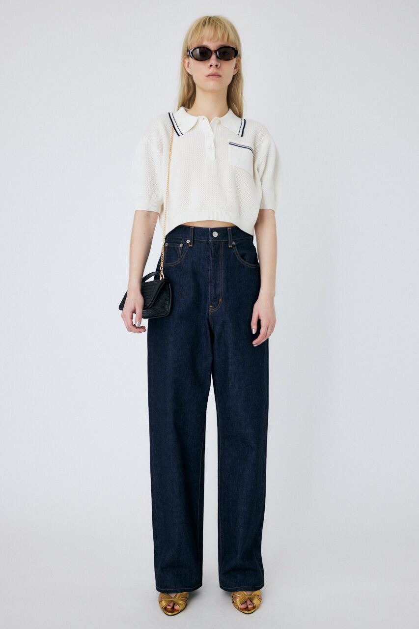 MOUSSY「HW LOOSE STRAIGHT OW」|デニム|
