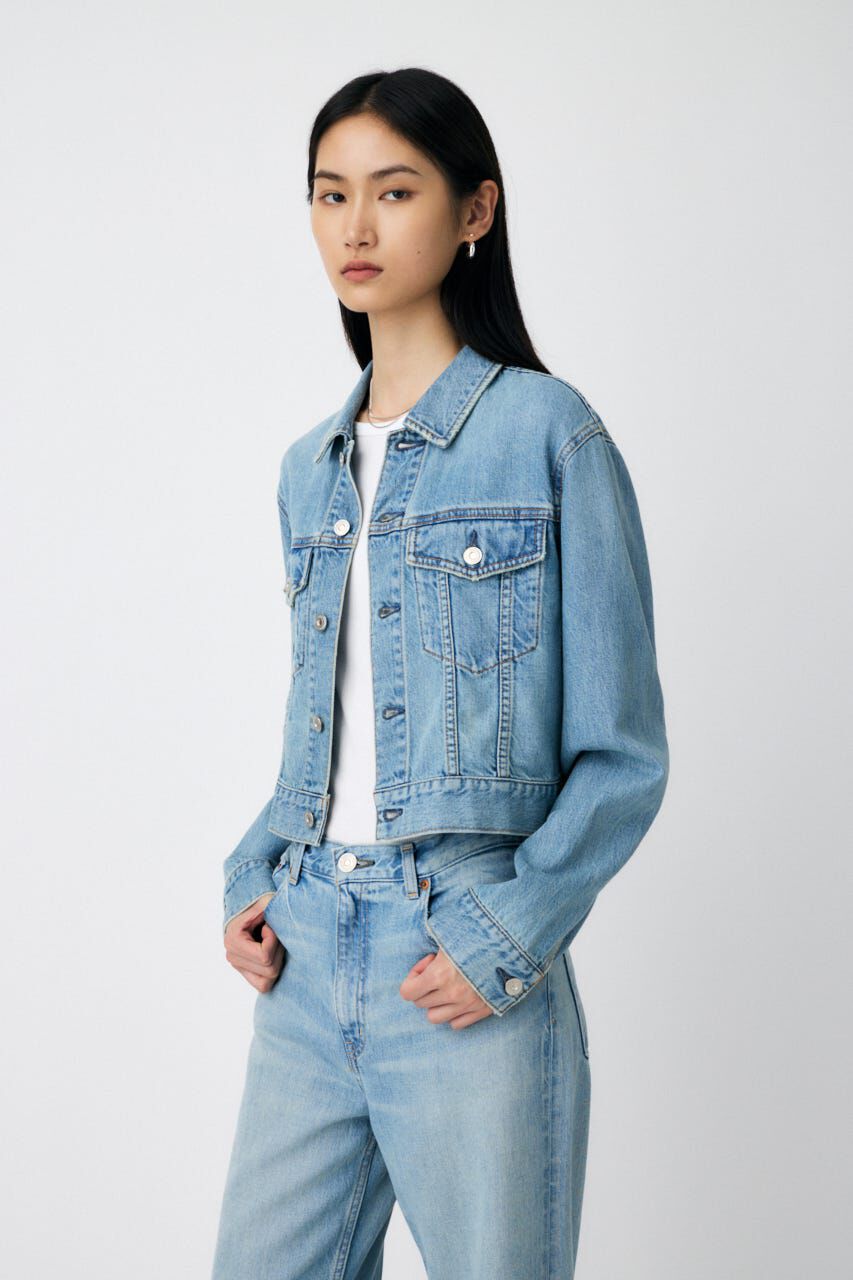 MOUSSY「TENCEL(TM) DENIM SHORT ジャケット」|デニムジャケット|