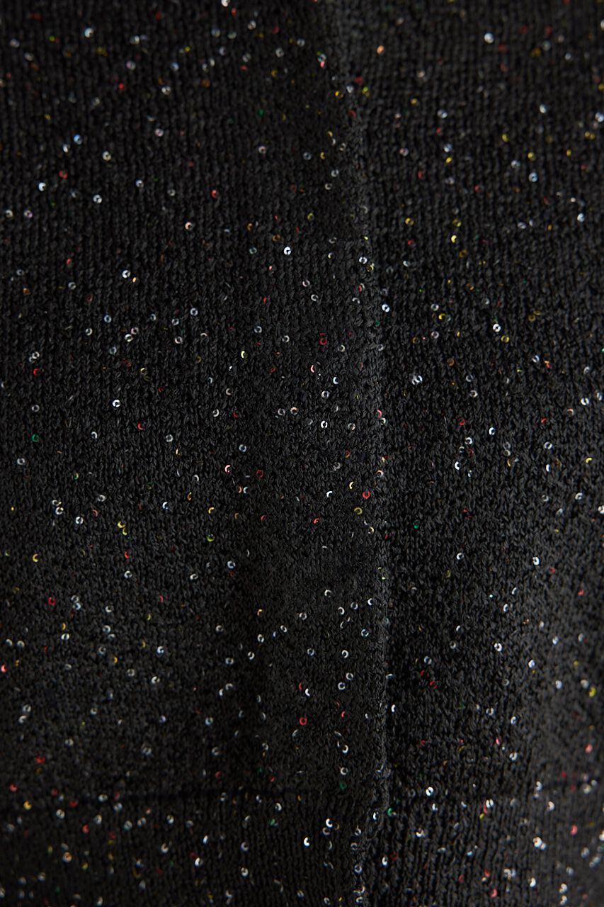 rienda「スパンコールKnit CD」|カーディガン|