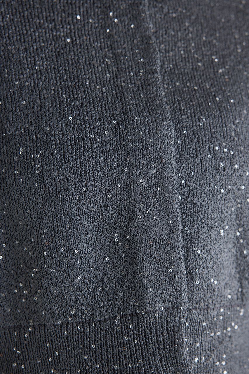 rienda「スパンコールKnit CD」|カーディガン|