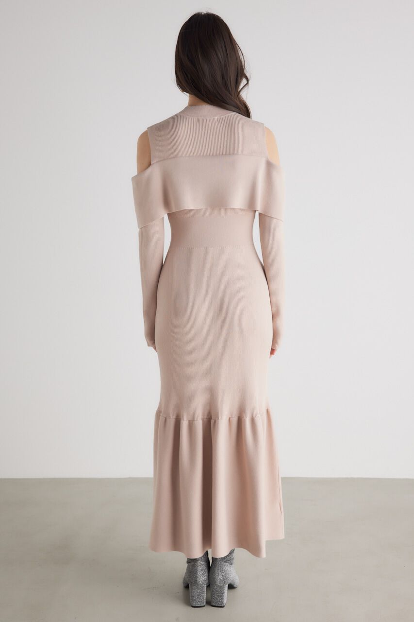 rienda「チェーンNCオフショル Knit OP」|ワンピース|