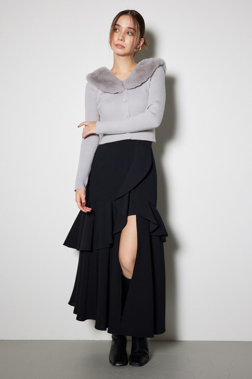 rienda「2WAYフェイクファーニット トップス」|ニット・セーター|