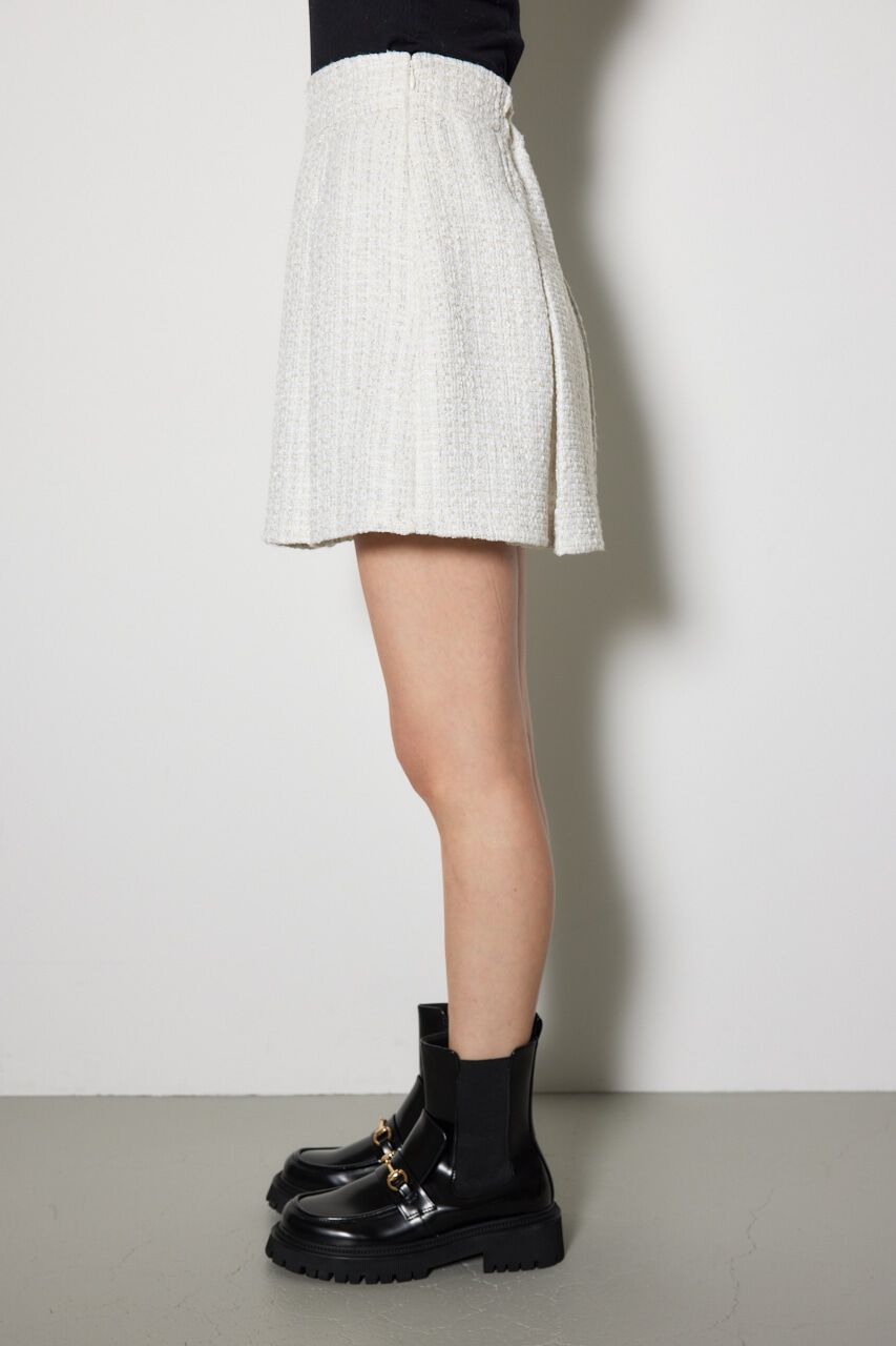 rienda「ハイウエストツイードスコートショートパンツ」|その他|