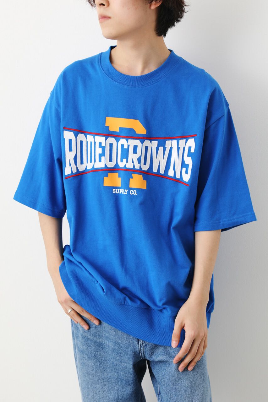 RODEO CROWNS「メンズAuth S/S LOOSEスウェット」|Tシャツ・カットソー|BLU