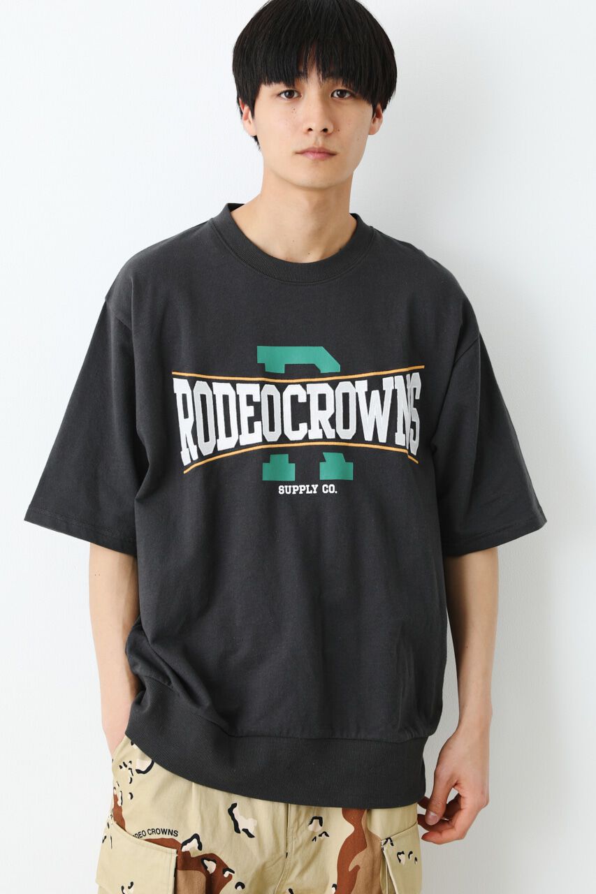 RODEO CROWNS「メンズAuth S/S LOOSEスウェット」|Tシャツ・カットソー|C.GRY