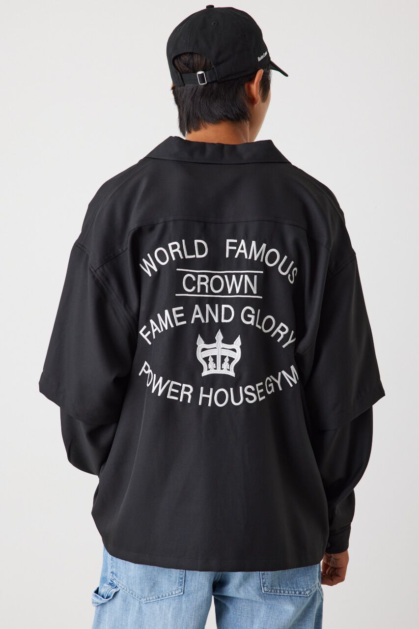 RODEO CROWNS「レイヤードオーバーシャツ」|シャツ・ブラウス|BLK