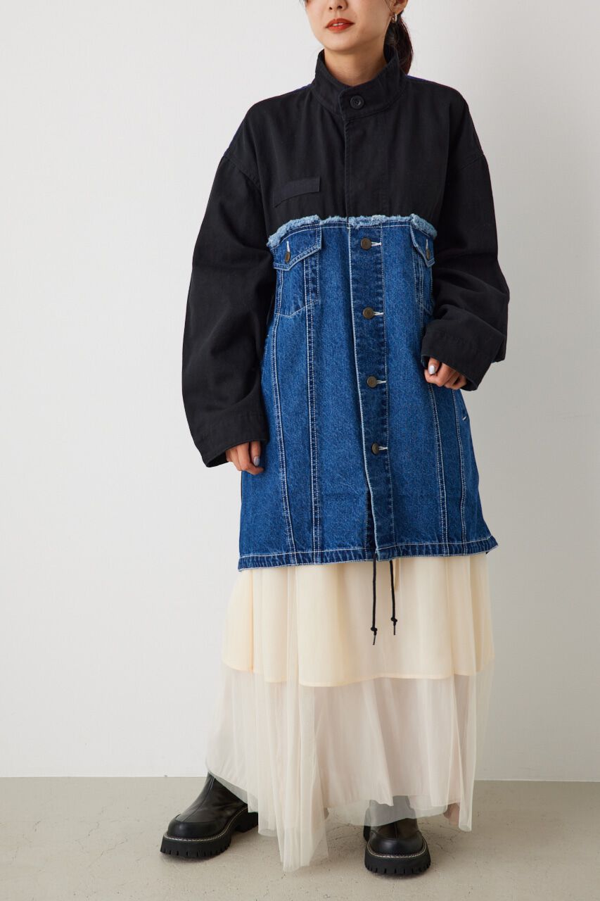 RODEO CROWNS「DENIM リメイクライク モッズコート」|その他|