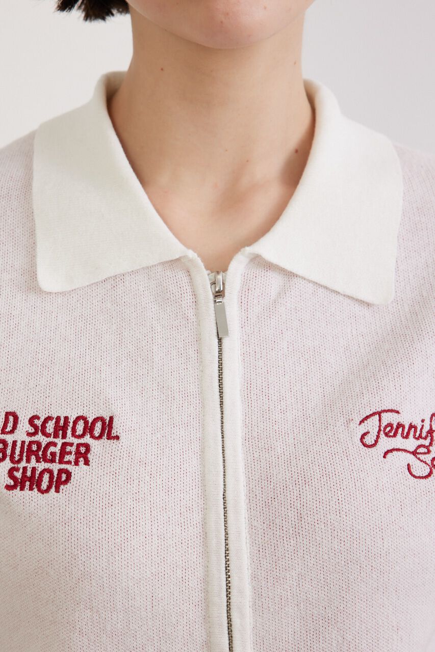 RODEO CROWNS「(JS)襟付きZIP KNITトップス」|ニット・セーター|