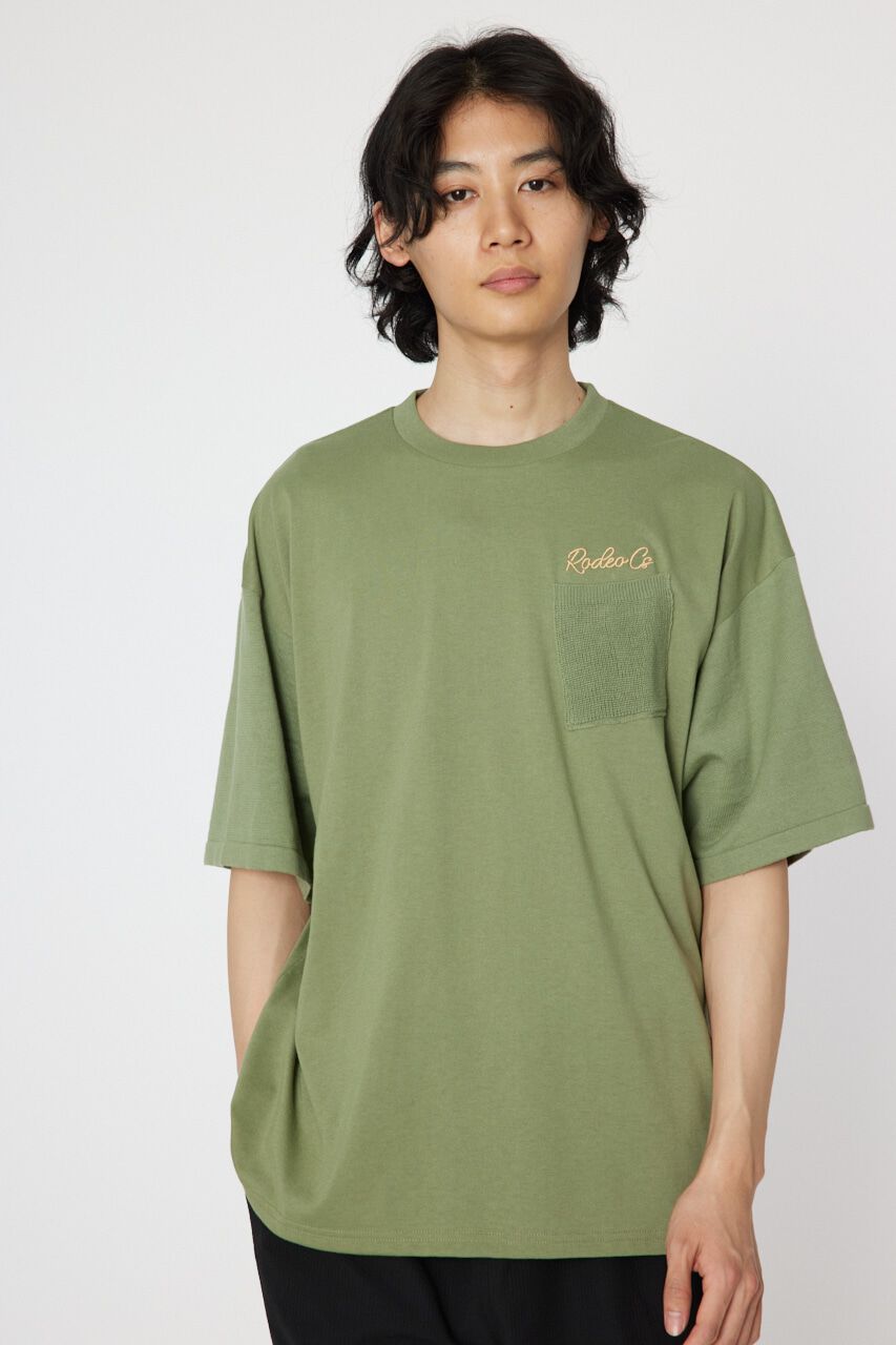 RODEO CROWNS「メンズドッキングロゴニットTシャツ」|ニット・セーター|