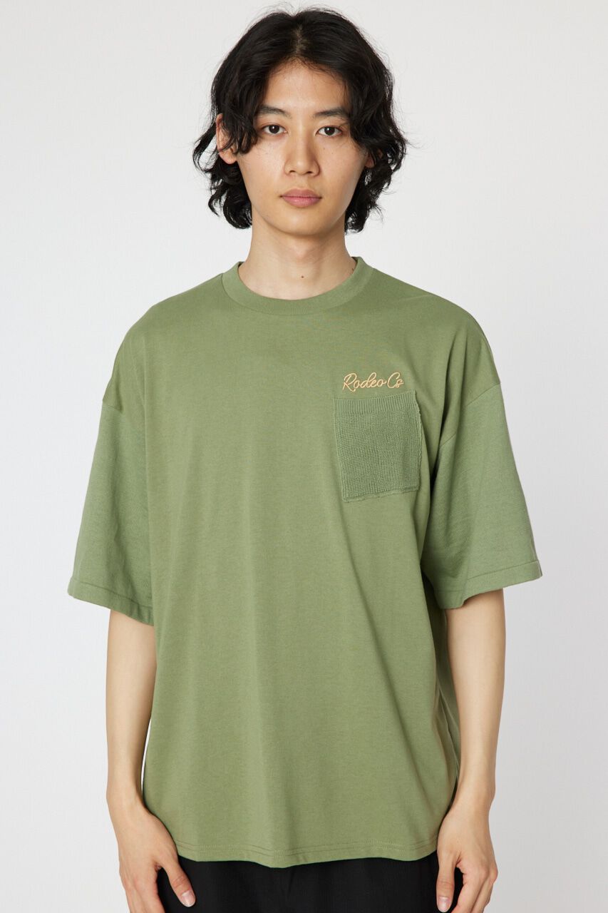 RODEO CROWNS「メンズドッキングロゴニットTシャツ」|ニット・セーター|