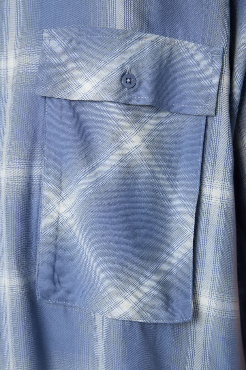 RODEO CROWNS「オンブレーチェックワークシャツ」|シャツ・ブラウス|