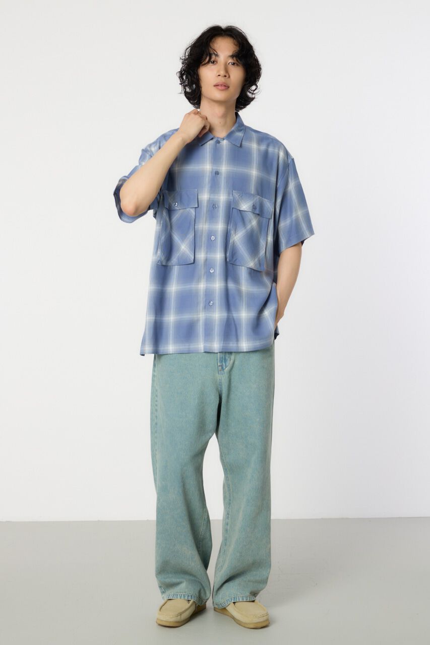 RODEO CROWNS「オンブレーチェックワークシャツ」|シャツ・ブラウス|