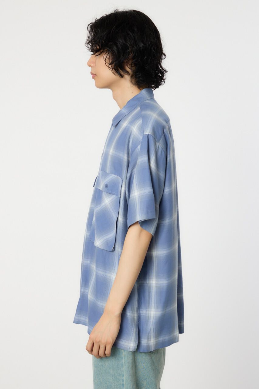 RODEO CROWNS「オンブレーチェックワークシャツ」|シャツ・ブラウス|