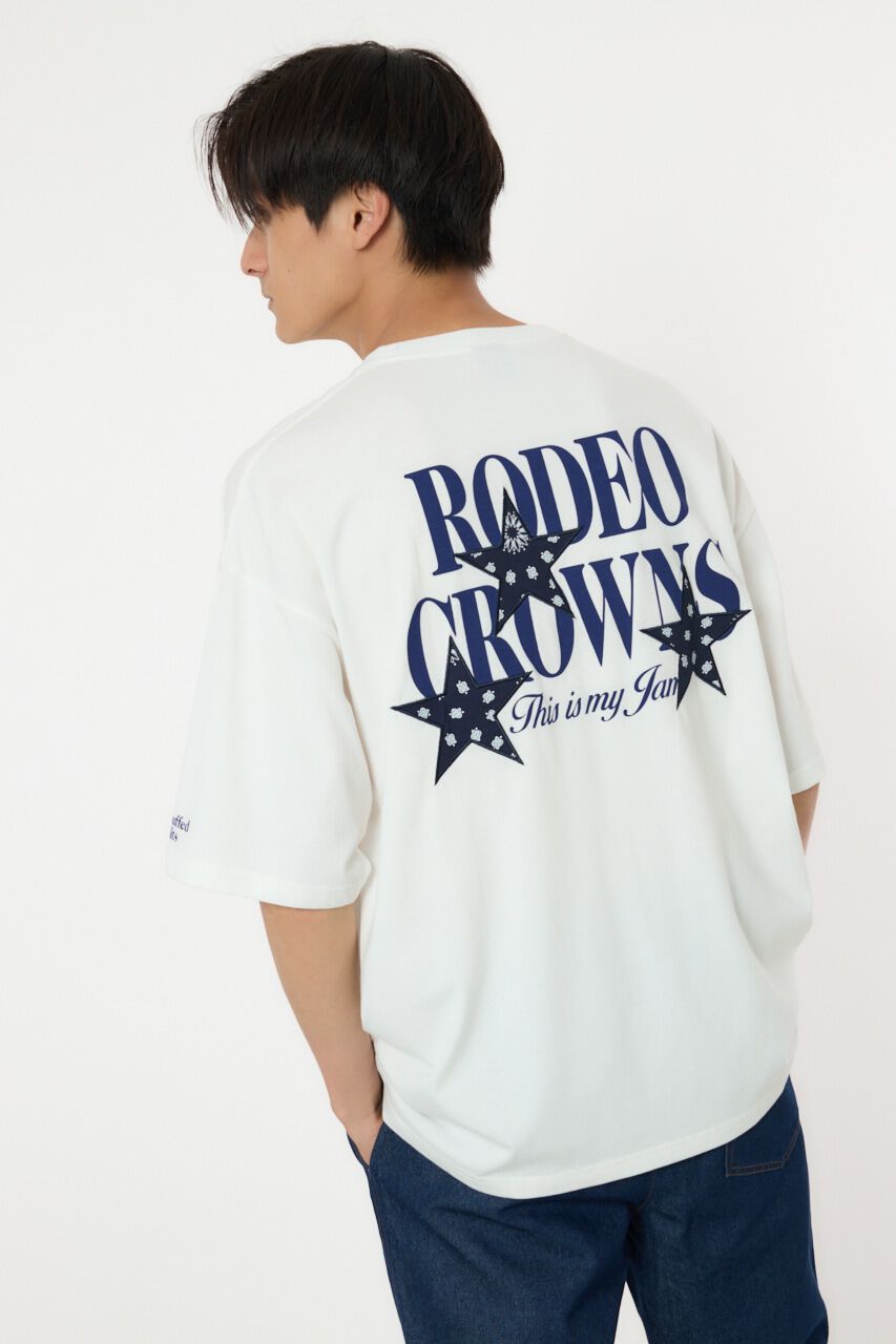 RODEO CROWNS「バンダナスターアップリケ Tシャツ」|Tシャツ・カットソー|WHT