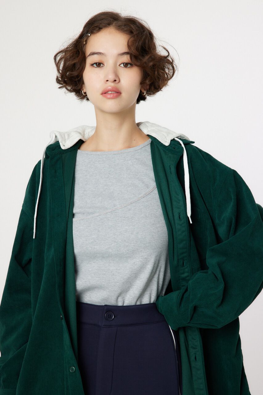 RODEO CROWNS「LOGOコーデュロイフードシャツ」|シャツ・ブラウス|