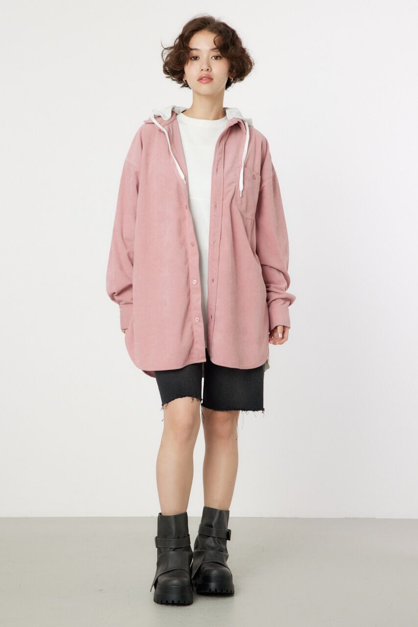 RODEO CROWNS「LOGOコーデュロイフードシャツ」|シャツ・ブラウス|