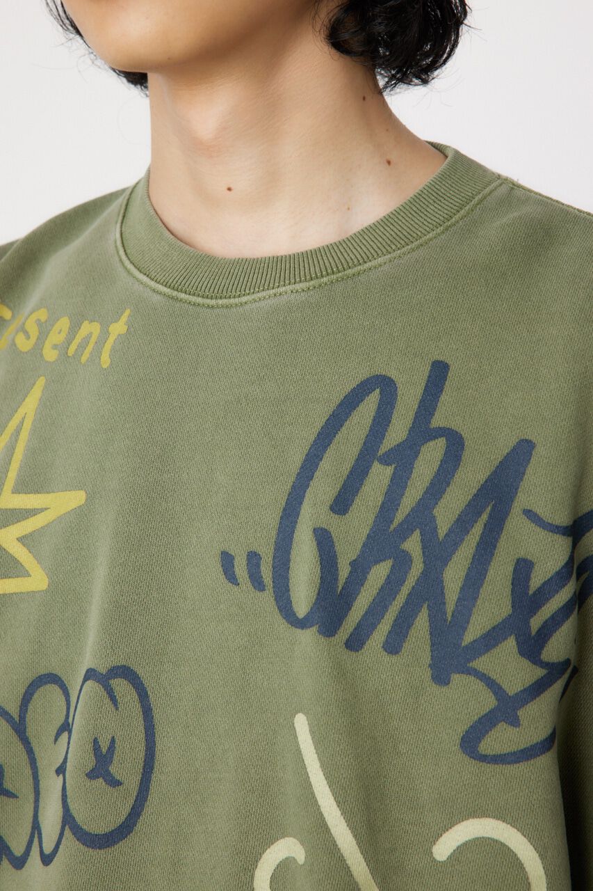 RODEO CROWNS「ピグメントラクガキスウェット」|パーカー|