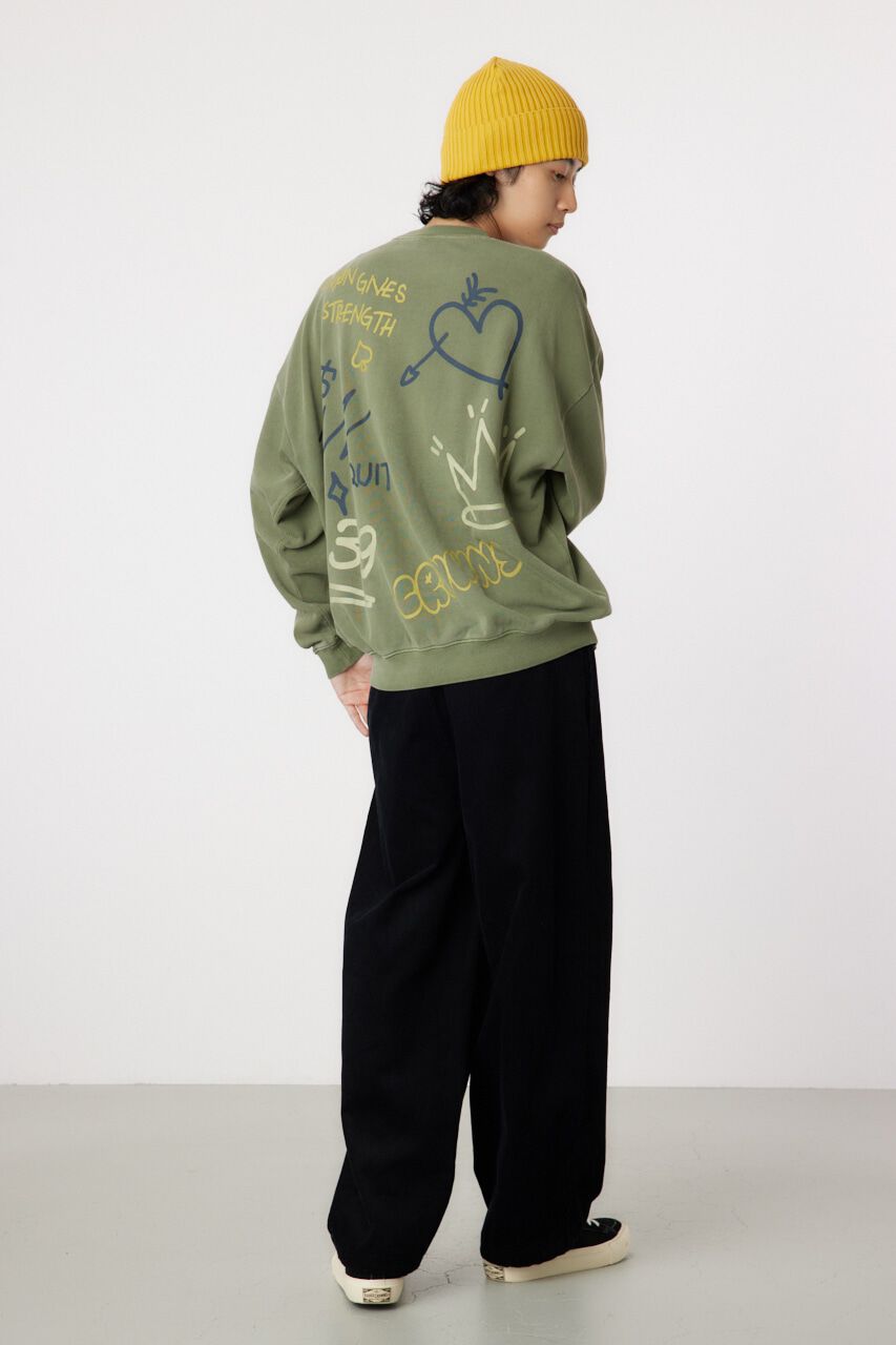 RODEO CROWNS「ピグメントラクガキスウェット」|パーカー|