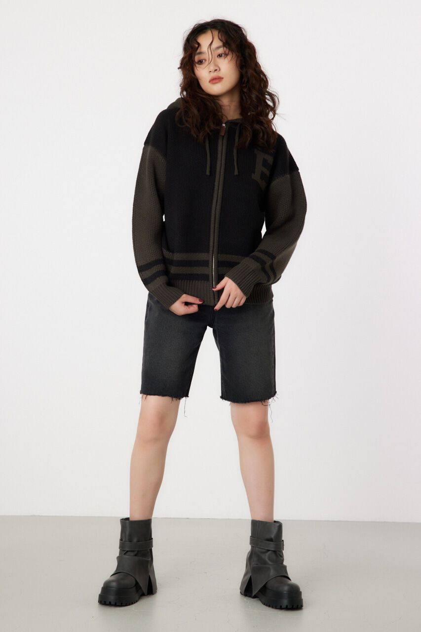 RODEO CROWNS「カレッジニットジップアップパーカー」|パーカー|