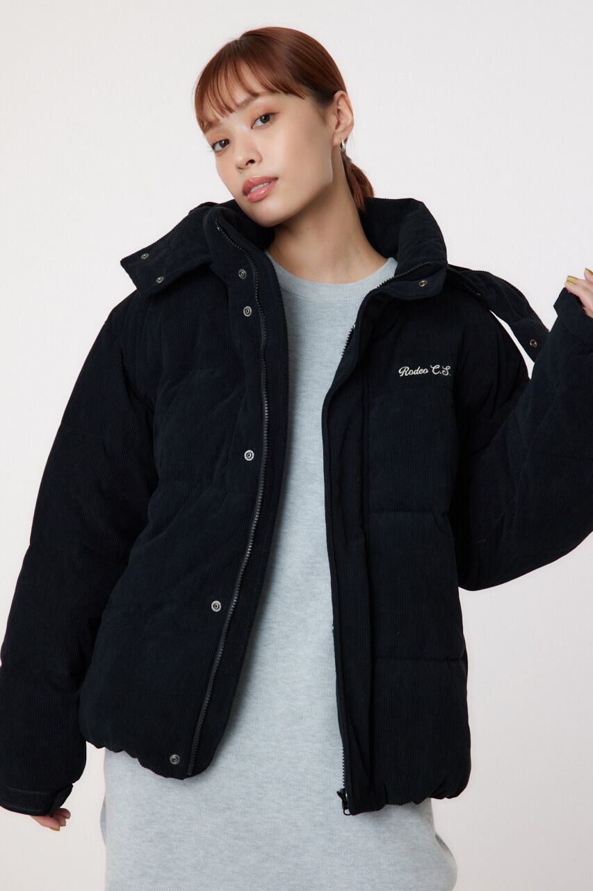 RODEO CROWNS「LOGO パフ 中綿ブルゾン」|ブルゾン・スタジャン|BLK